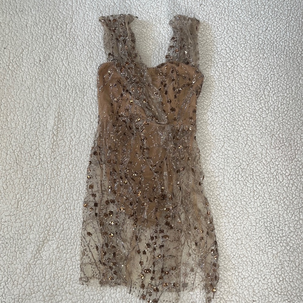 Women’s size XS Sequin dress with built in body suit